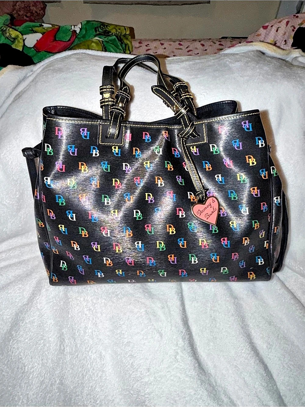 Dooney & Bourke Rainbow DB Monogram Tote Bag